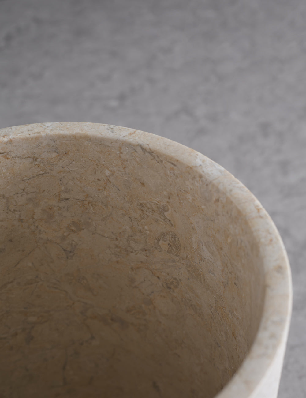 Bela Limestone Bath Accessory | Etched Stone Surface