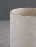Bela Limestone Bath Accessory | Etched Stone Surface