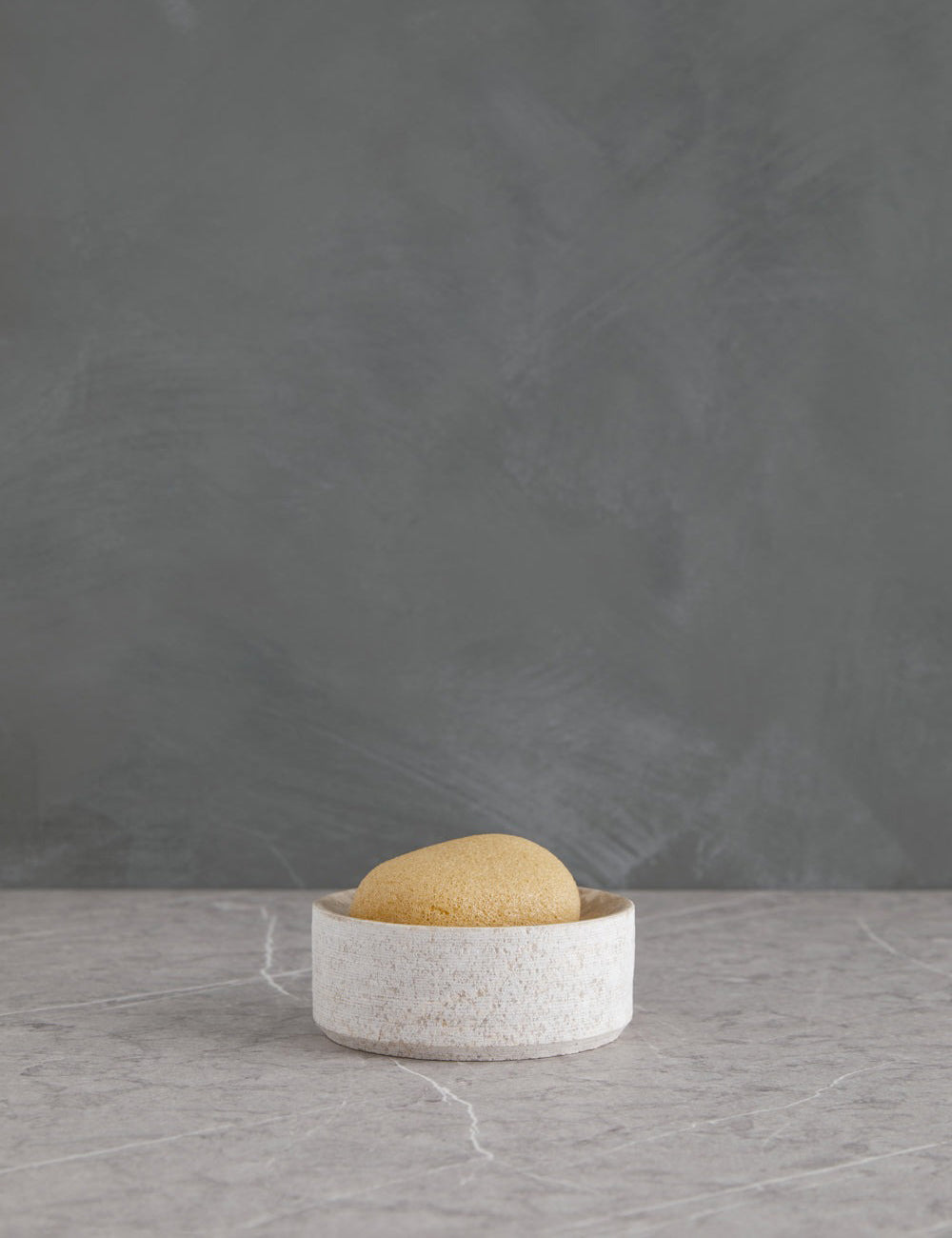 Bela Limestone Bath Accessory | Etched Stone Surface