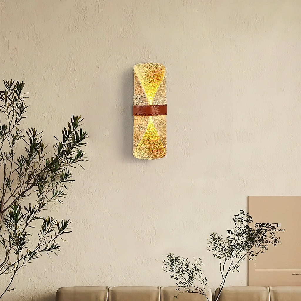 Natural Luffa Wall Lamp