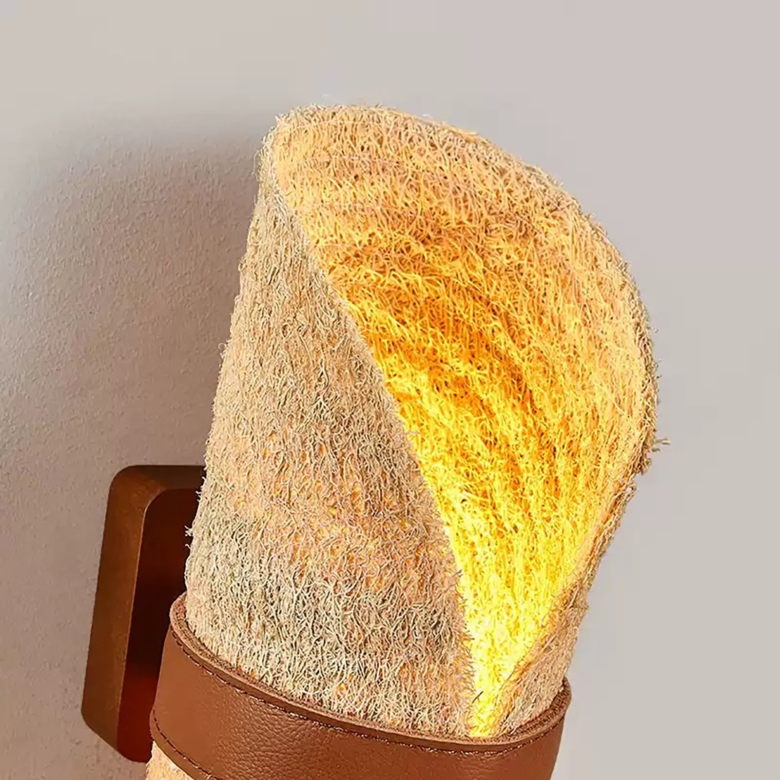 Natural Luffa Wall Lamp