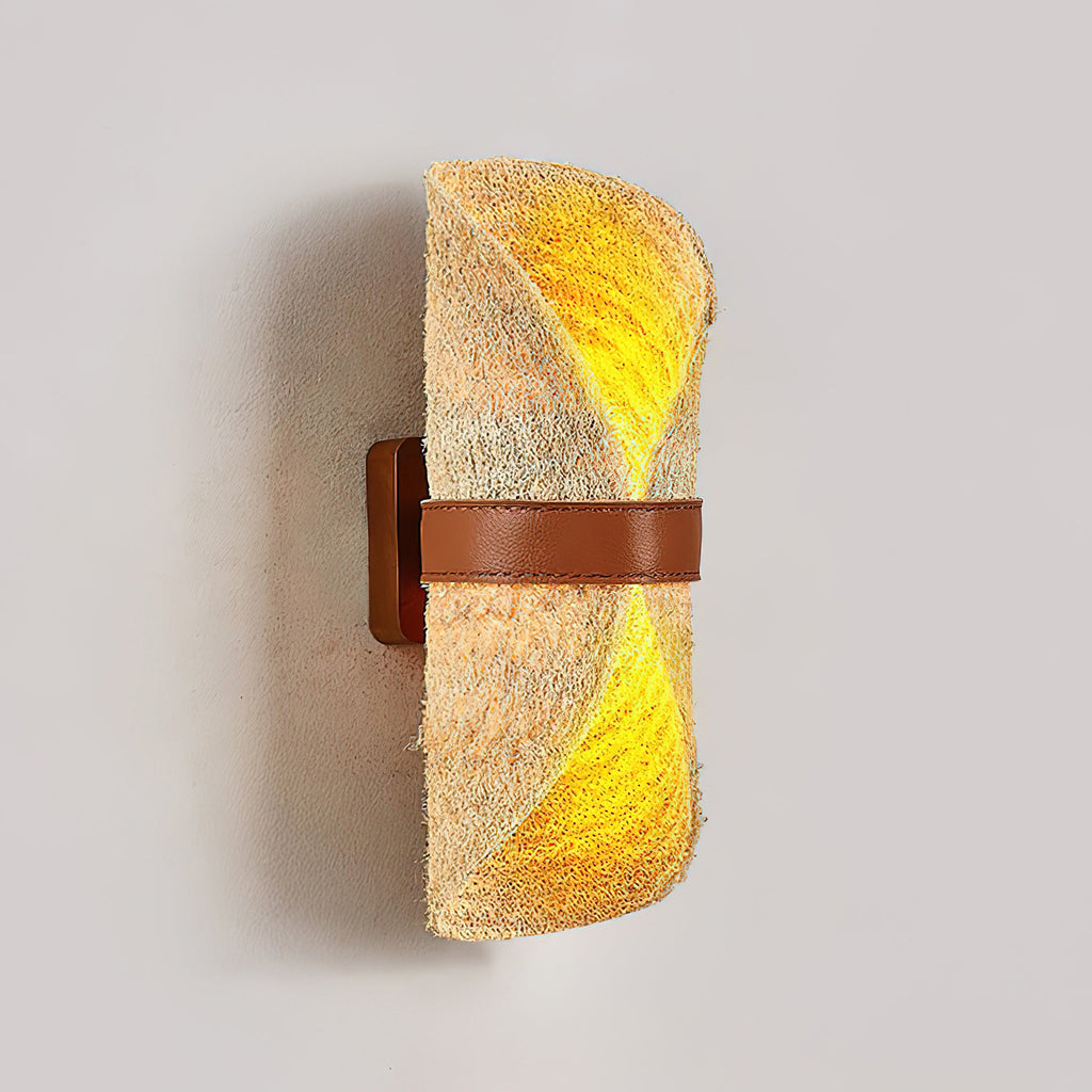 Natural Luffa Wall Lamp