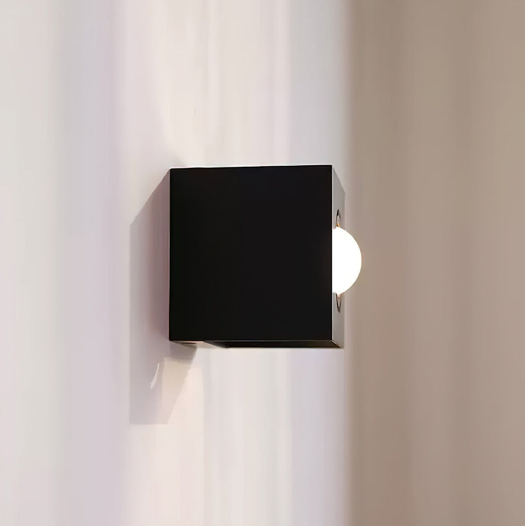 Square Iron Frame Wall Light