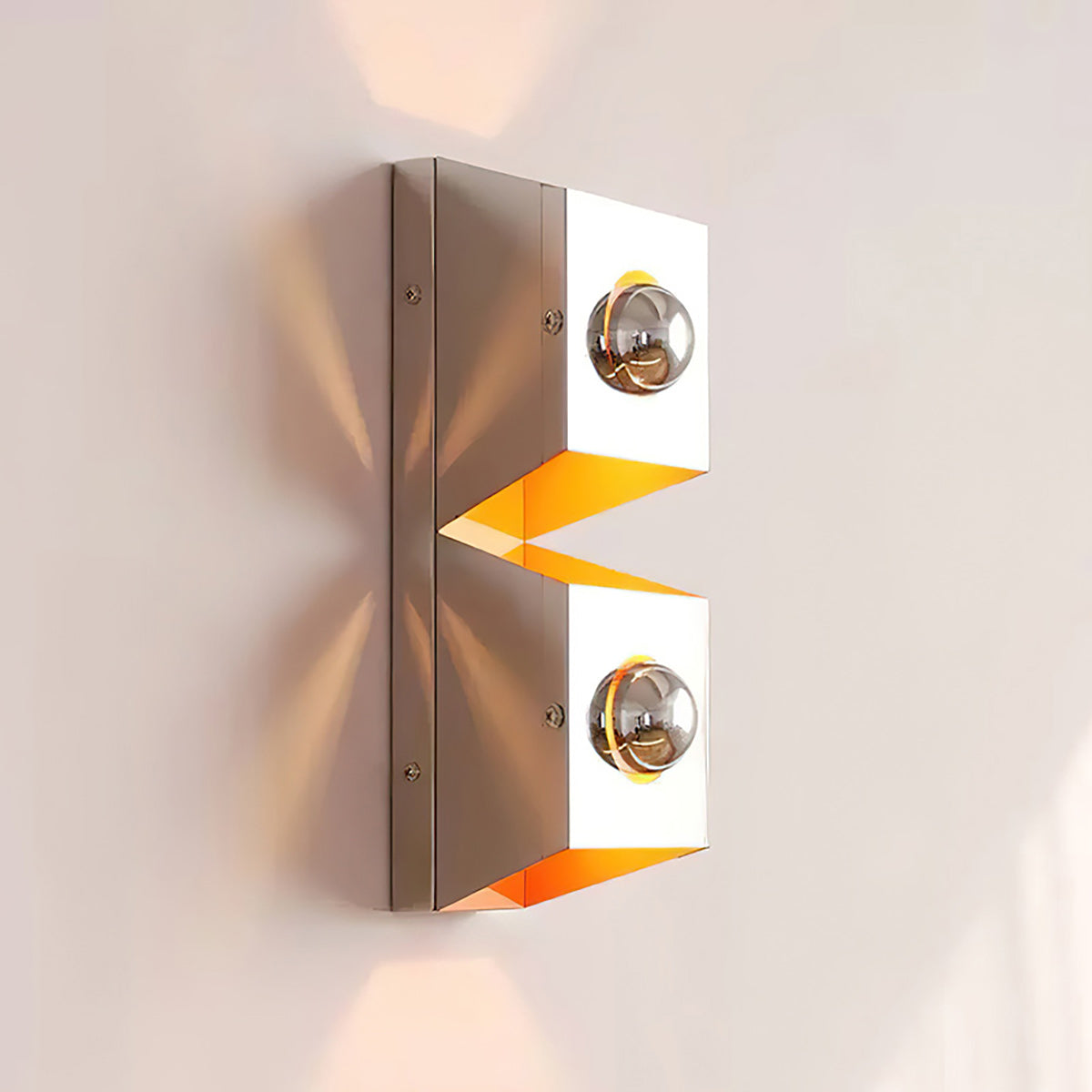 Square Iron Frame Wall Light