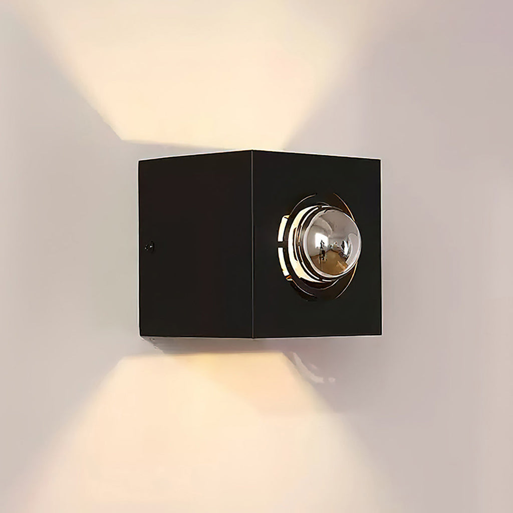 Square Iron Frame Wall Light