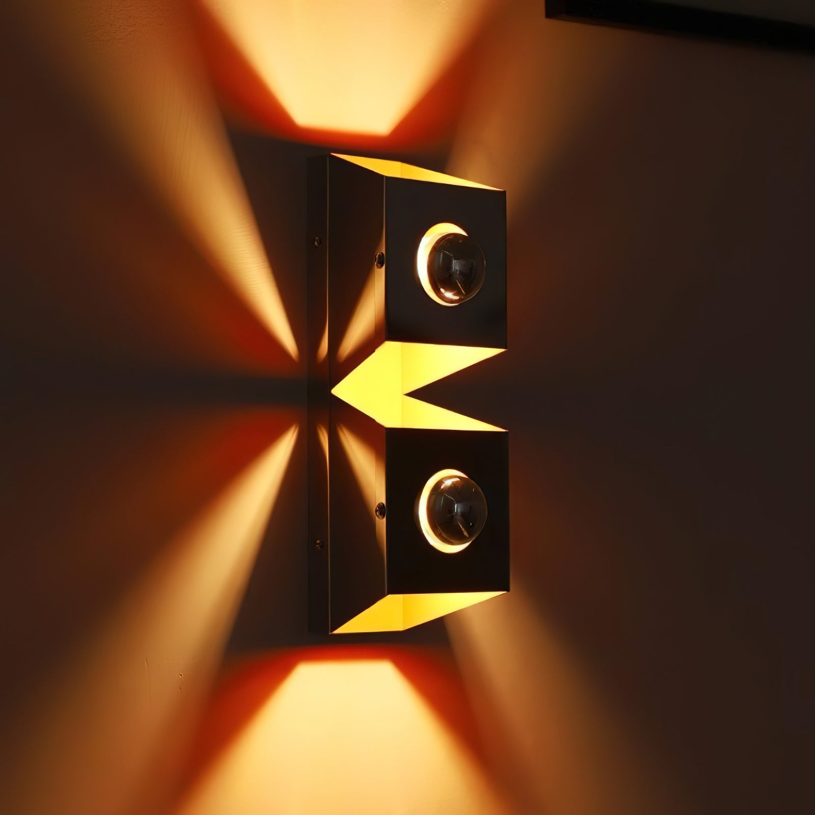 Square Iron Frame Wall Light