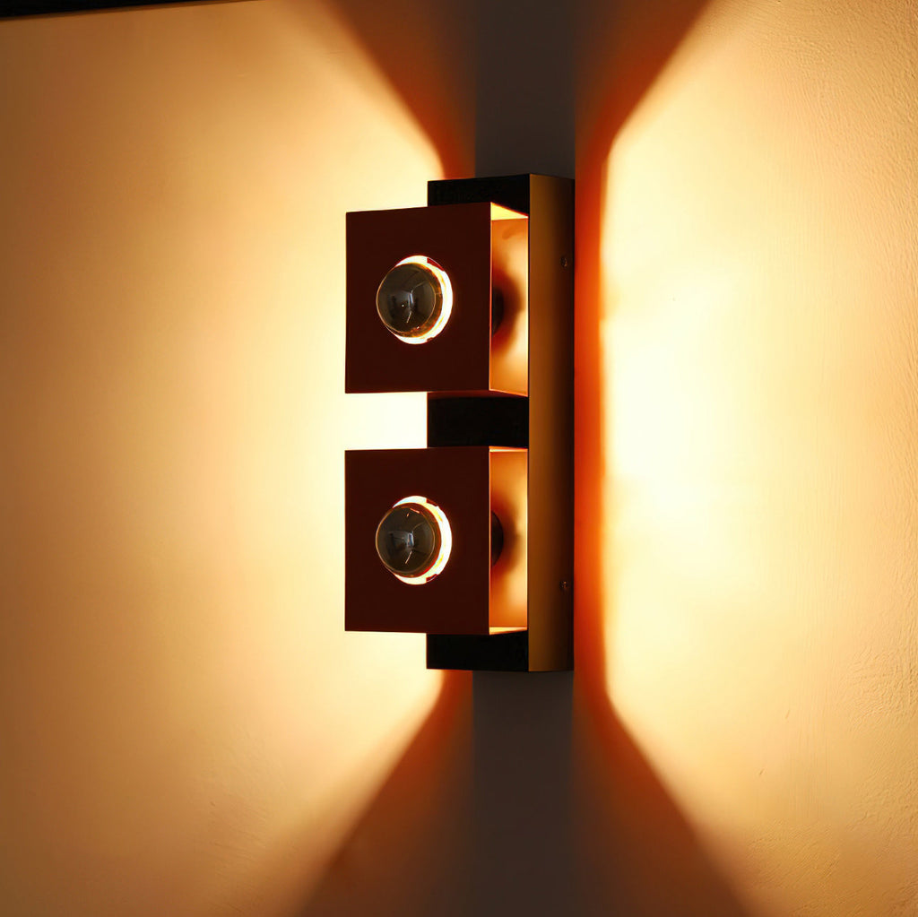 Square Iron Frame Wall Light