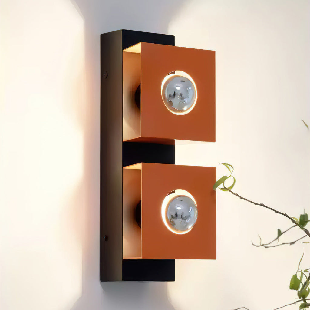 Square Iron Frame Wall Light