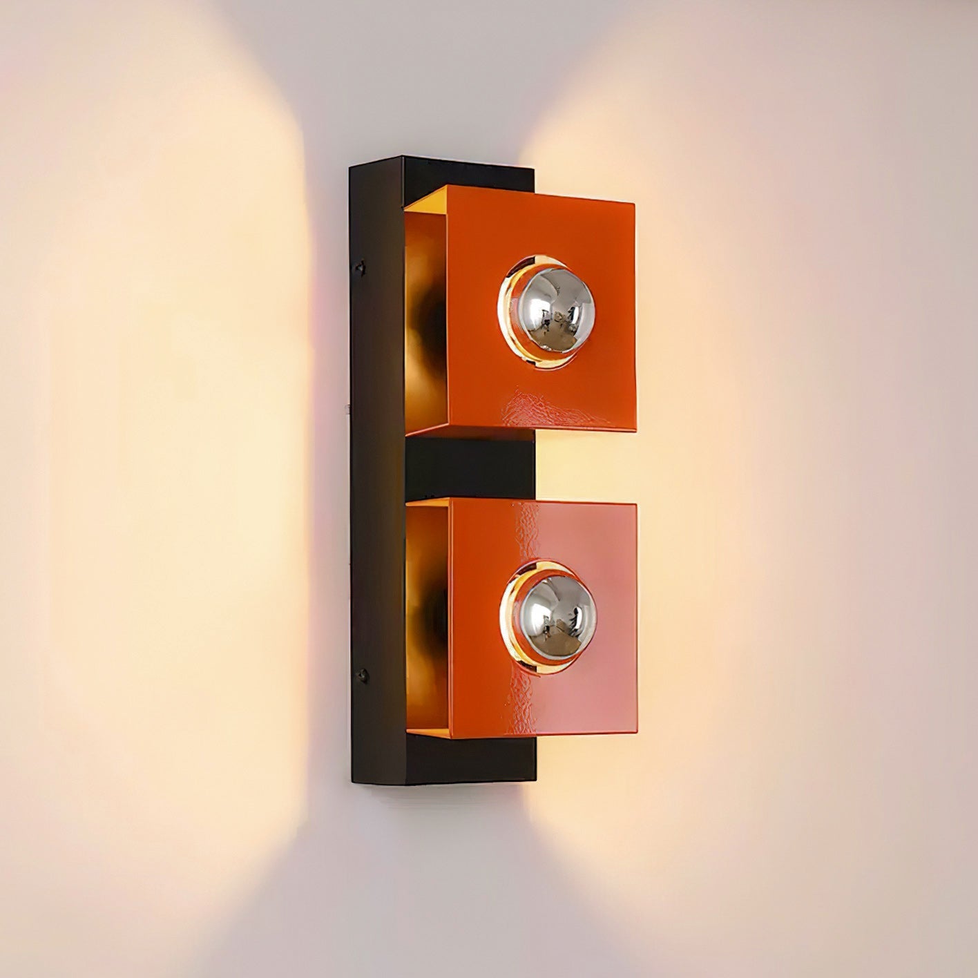 Square Iron Frame Wall Light
