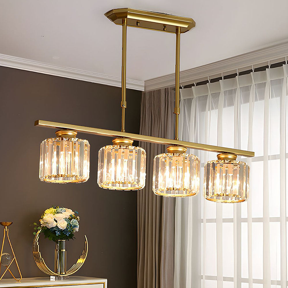 LineaArte: Designer Chandelier Glass & Iron Modern – Decorative & Functional for Living Room & Dining Room