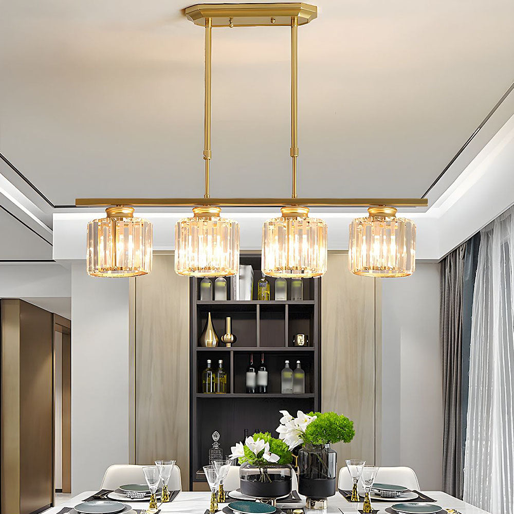 LineaArte: Designer Chandelier Glass & Iron Modern – Decorative & Functional for Living Room & Dining Room