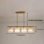 LineaArte: Designer Chandelier Glass & Iron Modern – Decorative & Functional for Living Room & Dining Room