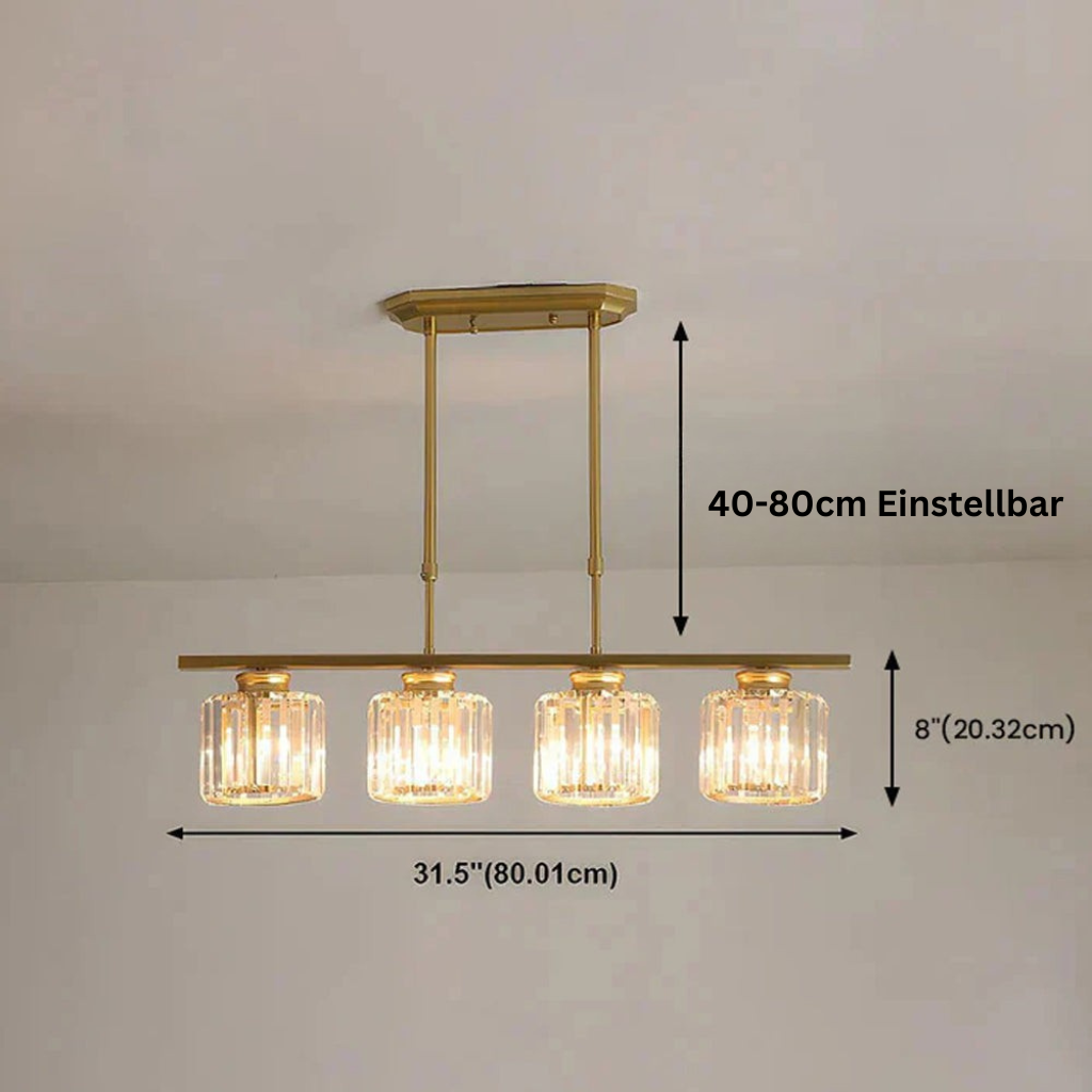 LineaArte: Designer Chandelier Glass & Iron Modern – Decorative & Functional for Living Room & Dining Room