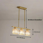 LineaArte: Designer Chandelier Glass & Iron Modern – Decorative & Functional for Living Room & Dining Room