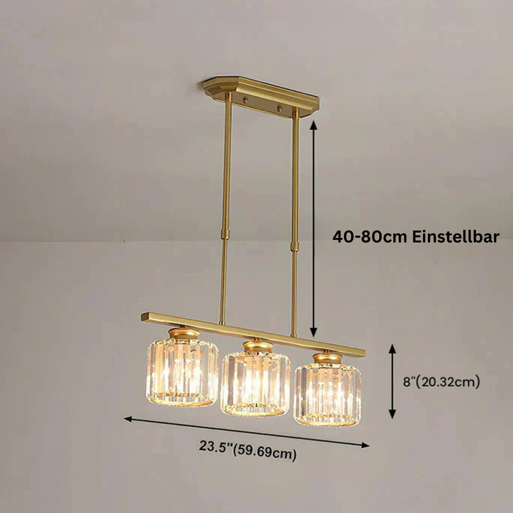 LineaArte: Designer Chandelier Glass & Iron Modern – Decorative & Functional for Living Room & Dining Room