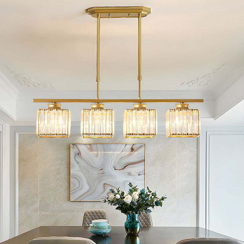 LineaArte: Designer Chandelier Glass & Iron Modern – Decorative & Functional for Living Room & Dining Room