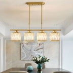 LineaArte: Designer Chandelier Glass & Iron Modern – Decorative & Functional for Living Room & Dining Room