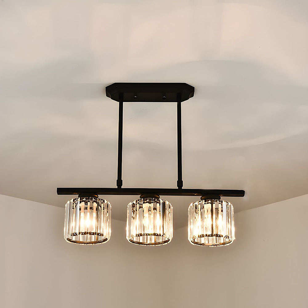 LineaArte: Designer Chandelier Glass & Iron Modern – Decorative & Functional for Living Room & Dining Room