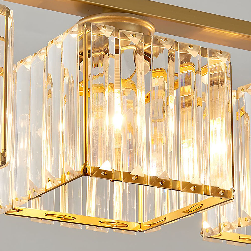 LineaArte: Designer Chandelier Glass & Iron Modern – Decorative & Functional for Living Room & Dining Room