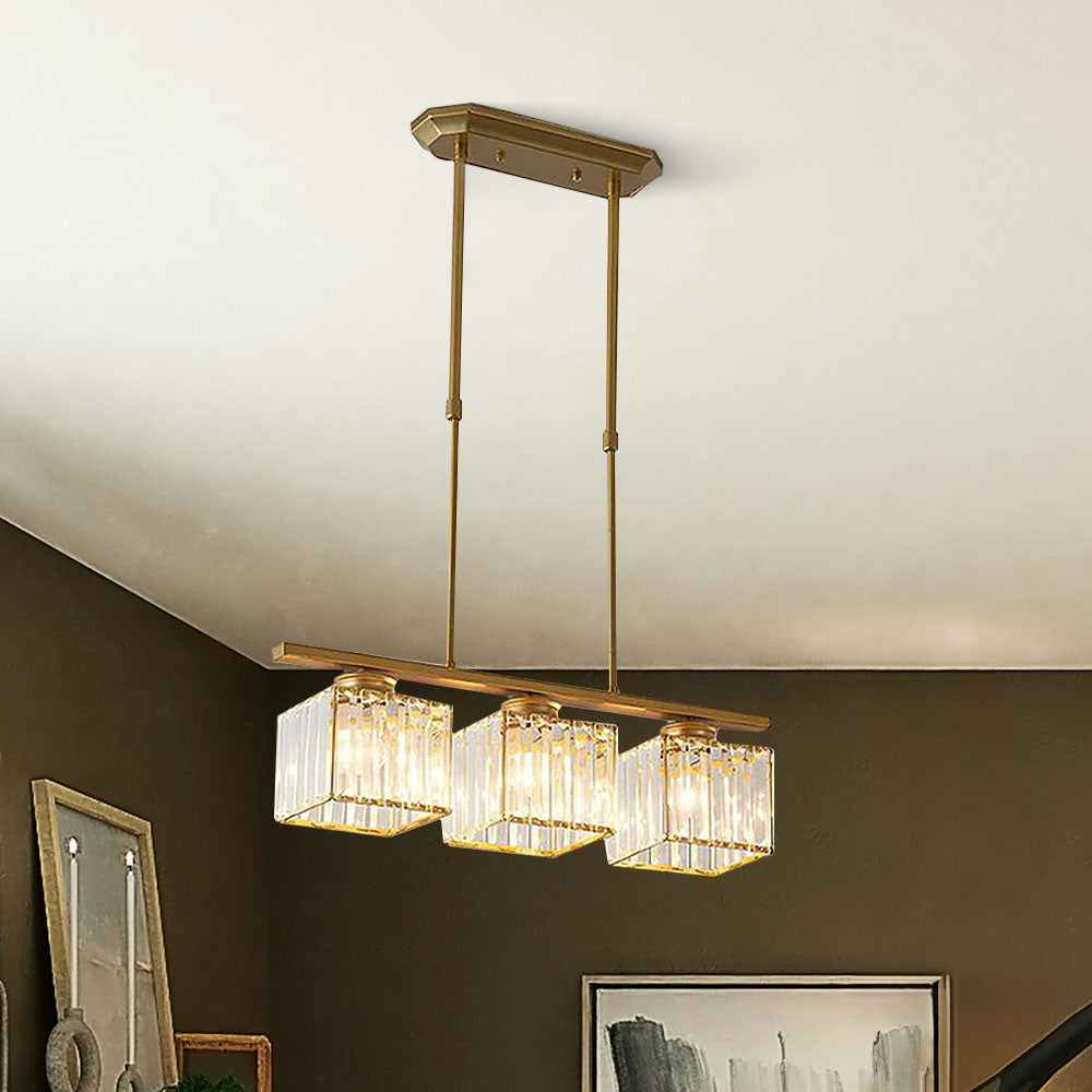 LineaArte: Designer Chandelier Glass & Iron Modern – Decorative & Functional for Living Room & Dining Room