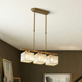 LineaArte: Designer Chandelier Glass & Iron Modern – Decorative & Functional for Living Room & Dining Room