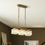 LineaArte: Designer Chandelier Glass & Iron Modern – Decorative & Functional for Living Room & Dining Room