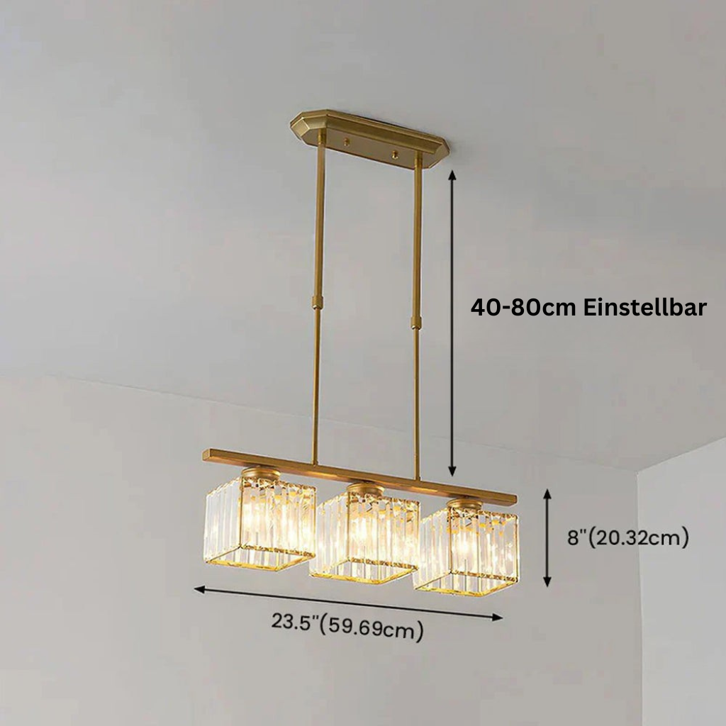 LineaArte: Designer Chandelier Glass & Iron Modern – Decorative & Functional for Living Room & Dining Room