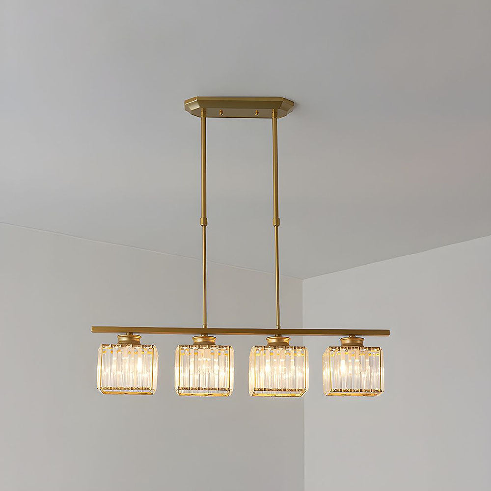 LineaArte: Designer Chandelier Glass & Iron Modern – Decorative & Functional for Living Room & Dining Room