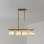 LineaArte: Designer Chandelier Glass & Iron Modern – Decorative & Functional for Living Room & Dining Room