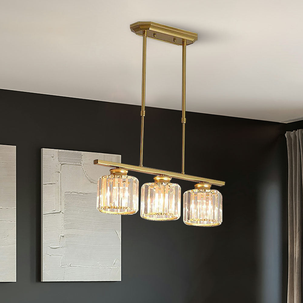 LineaArte: Designer Chandelier Glass & Iron Modern – Decorative & Functional for Living Room & Dining Room