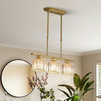 LineaArte: Designer Chandelier Glass & Iron Modern – Decorative & Functional for Living Room & Dining Room