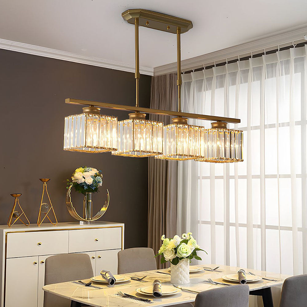LineaArte: Designer Chandelier Glass & Iron Modern – Decorative & Functional for Living Room & Dining Room