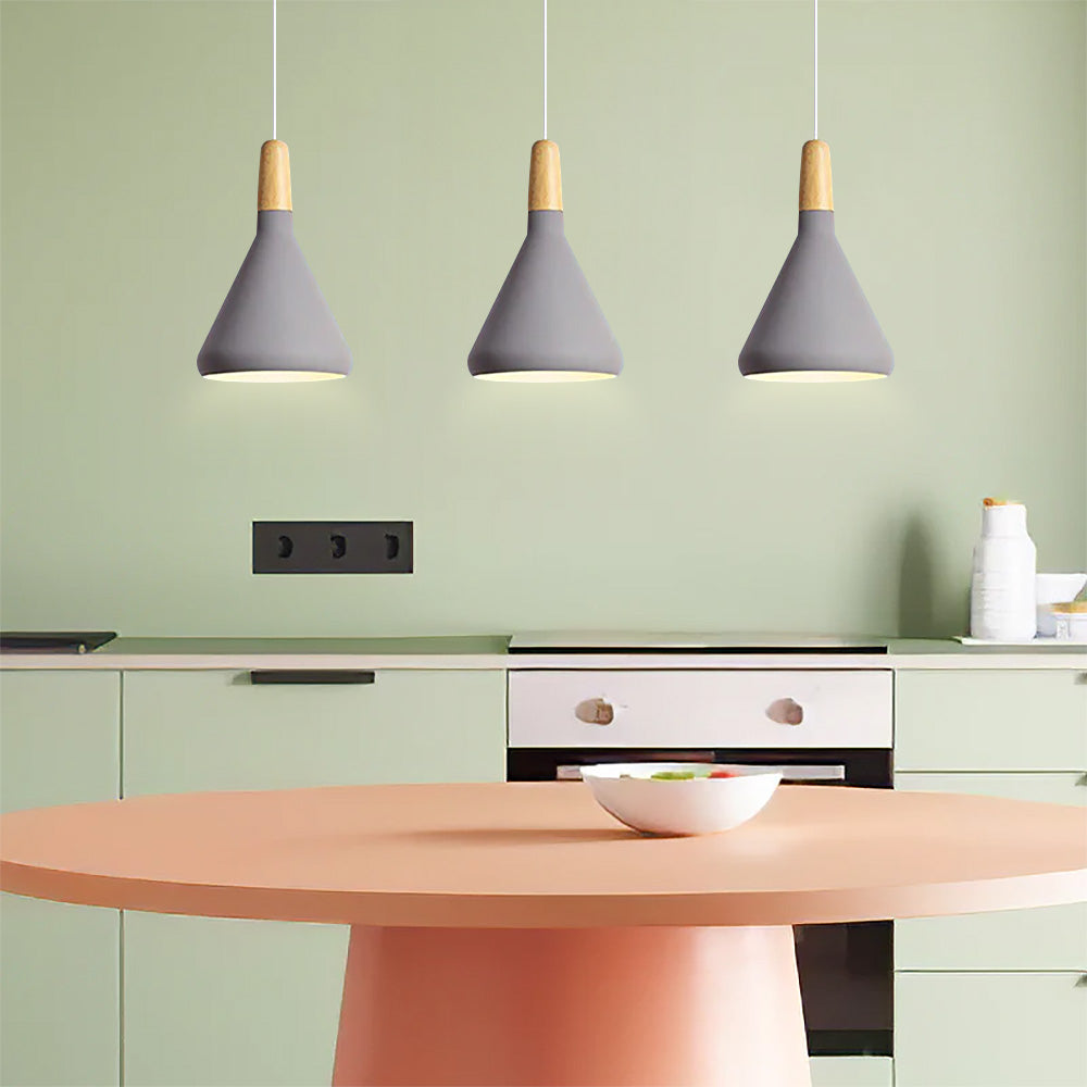 LineaMacaron: Creative Pendant Light Wood Modern – Decorative & Energy Efficient for Dining Room & Kitchen