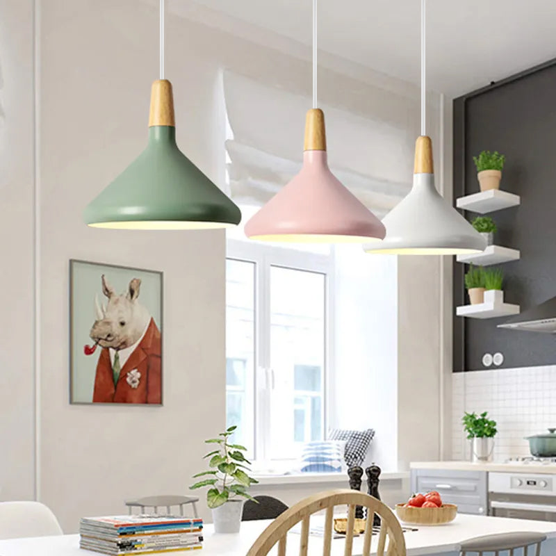 LineaMacaron: Creative Pendant Light Wood Modern – Decorative & Energy Efficient for Dining Room & Kitchen