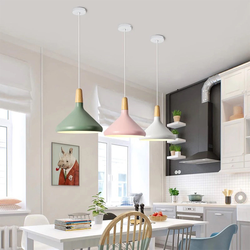 LineaMacaron: Creative Pendant Light Wood Modern – Decorative & Energy Efficient for Dining Room & Kitchen