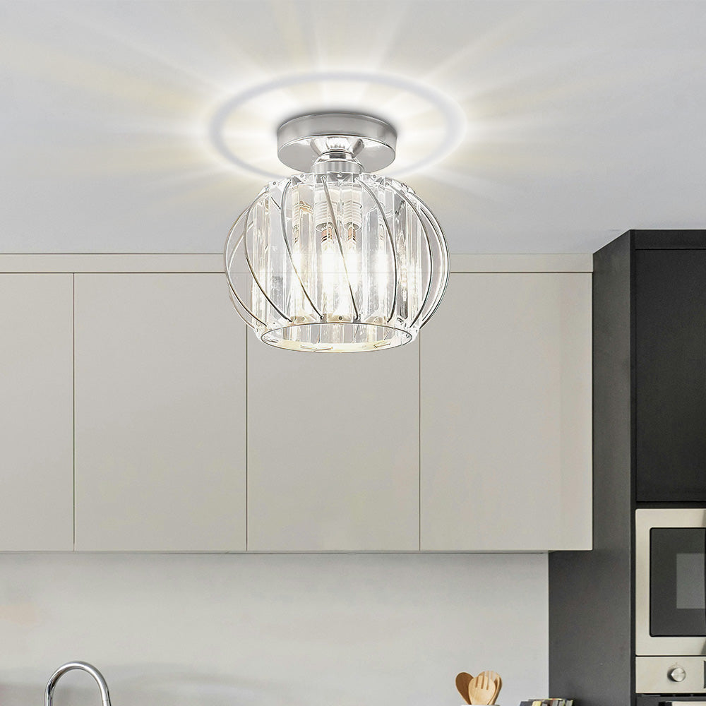 LineaScandi: Modern Ceiling Light Glass with Black Finish – Elegant & Easy to Maintain for Hallway & Dining Room