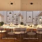 Wela LED Pendant Light | Mouth-Blown Glass, 6 Flames