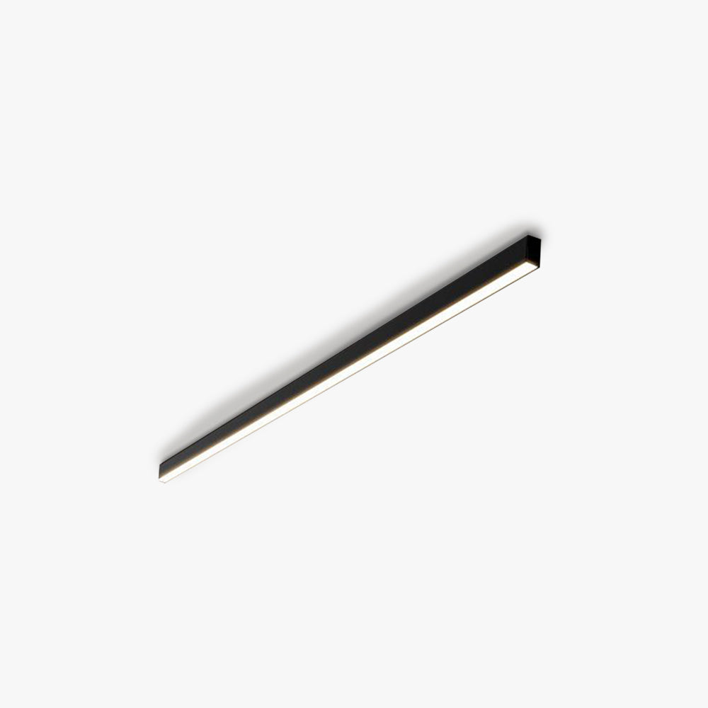 Linearo: Modern LED Ceiling Light – Linear Metal Lamp in Black for Living Room & Bedroom