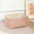 Linen Storage Basket Eco Friendly Linen Lightweight Household Organizer