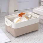 Linen Storage Basket Eco Friendly Linen Lightweight Household Organizer