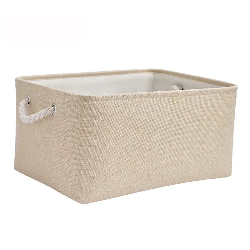 Linen Storage Basket Eco Friendly Linen Lightweight Household Organizer