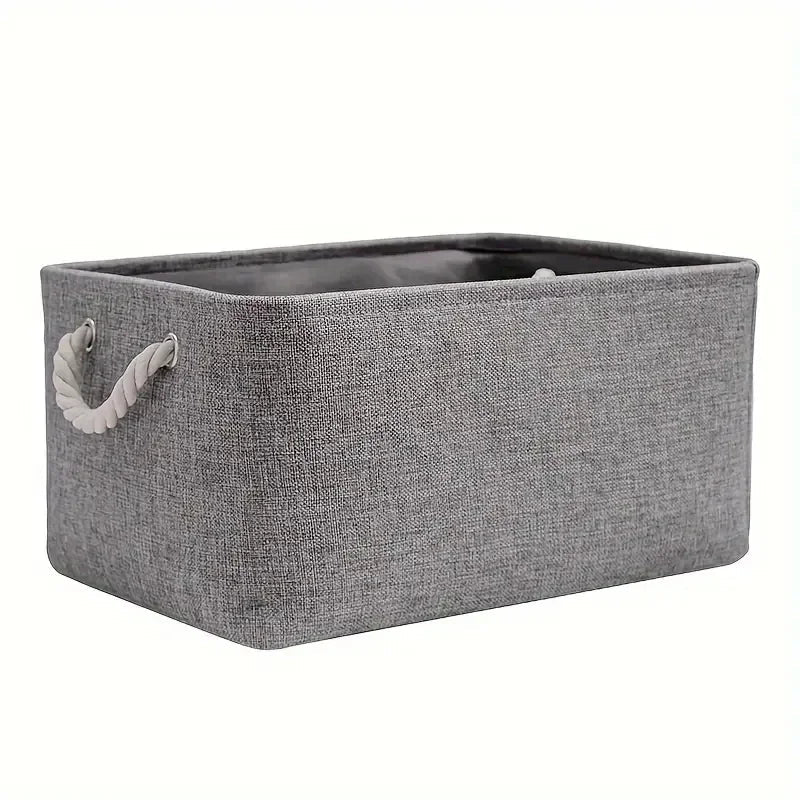 Linen Storage Basket Eco Friendly Linen Lightweight Household Organizer