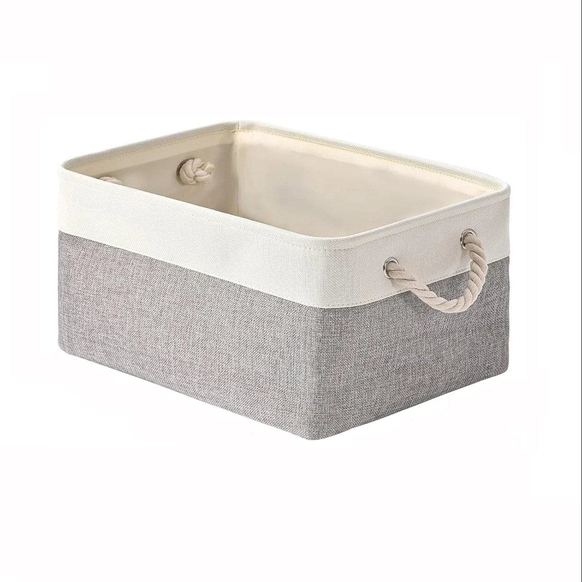 Linen Storage Basket Eco Friendly Linen Lightweight Household Organizer