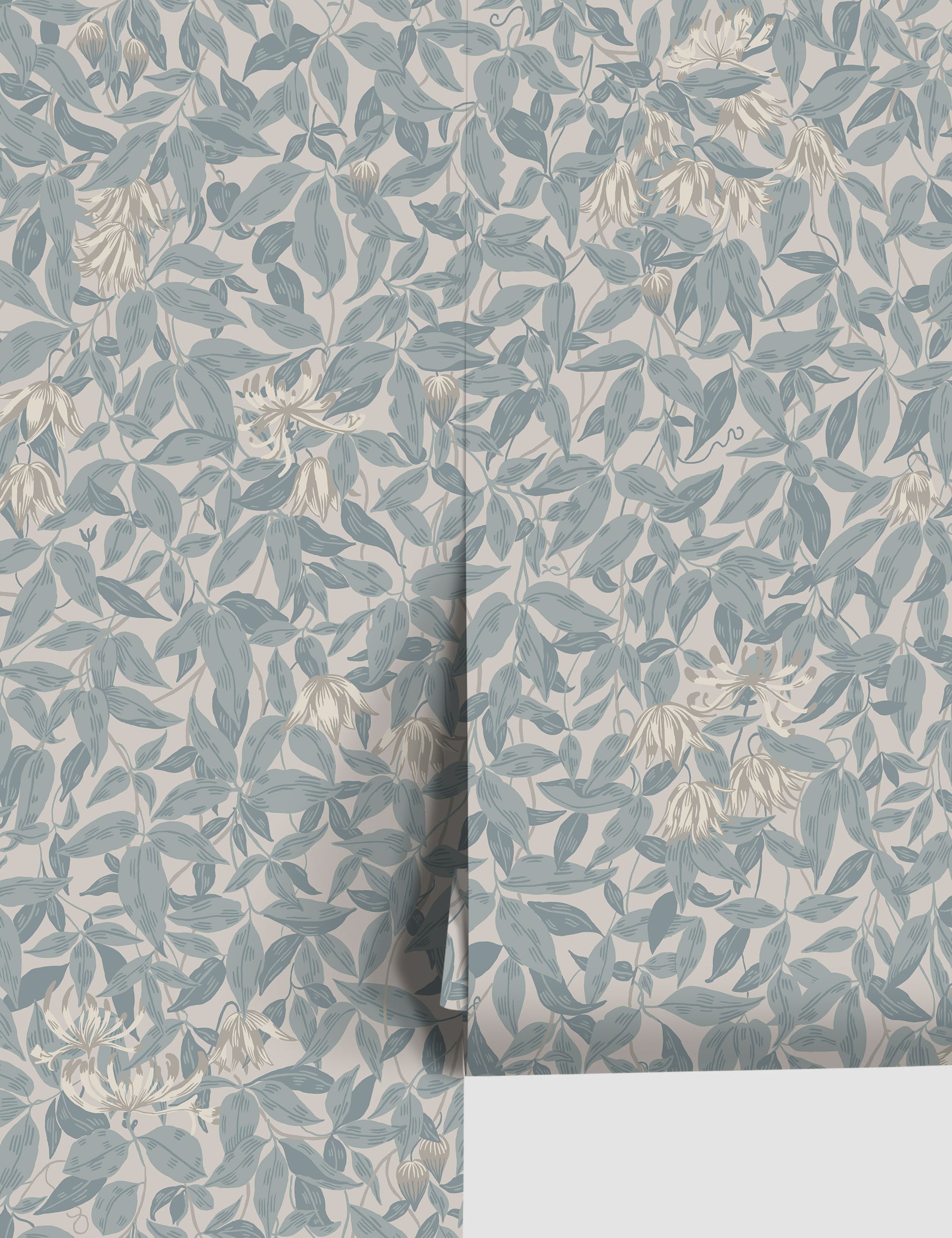 Liora Floral Wallpaper | Clematis & Honeysuckle Design