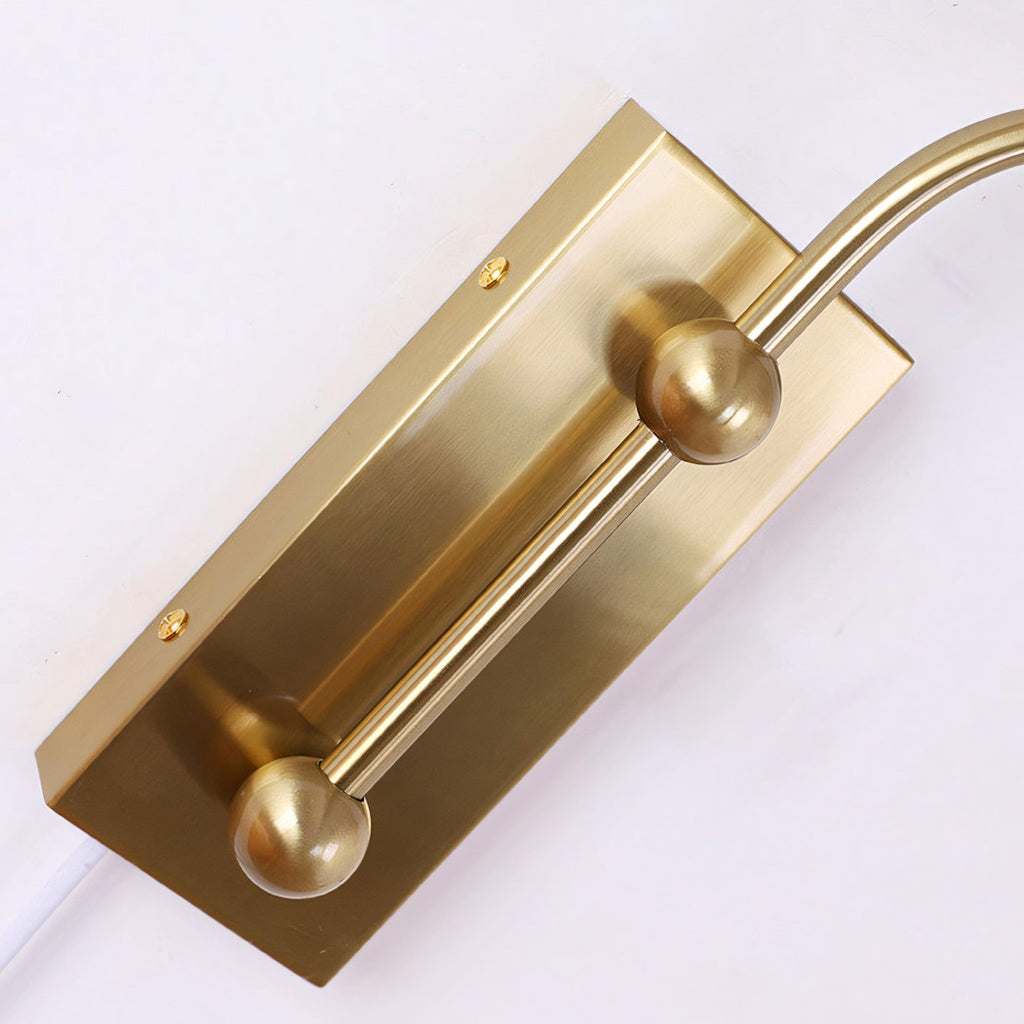 Patterned Fabric Plug-In Swing-Arm Wall Sconce