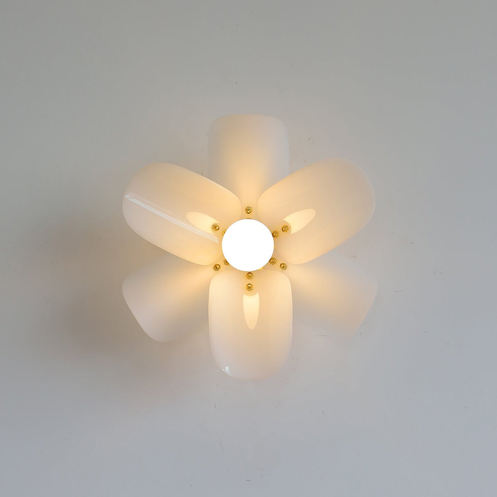Acrylic Petal Wall & Ceiling Sconce