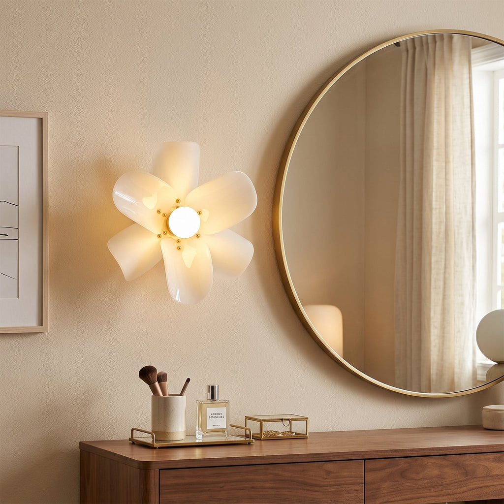 Acrylic Petal Wall & Ceiling Sconce