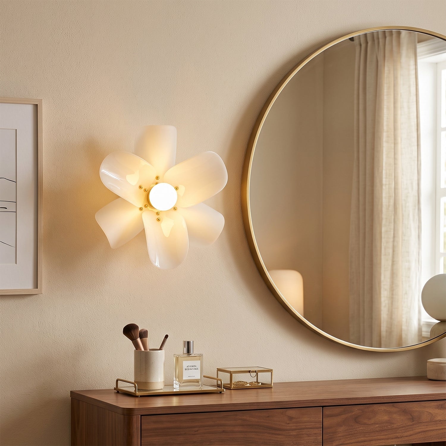 Acrylic Petal Wall & Ceiling Sconce