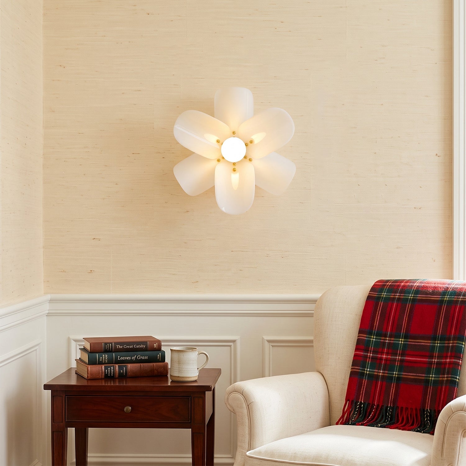 Acrylic Petal Wall & Ceiling Sconce