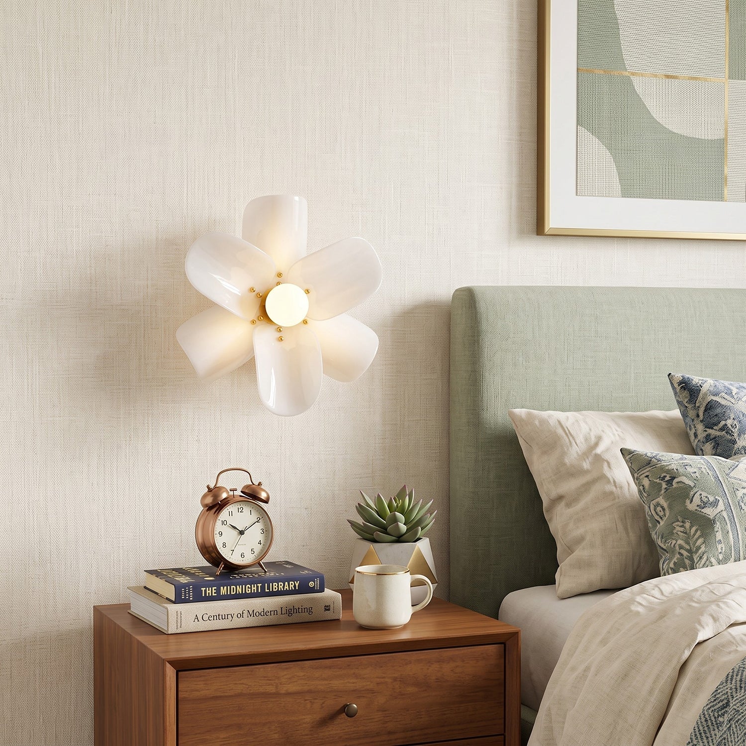 Acrylic Petal Wall & Ceiling Sconce